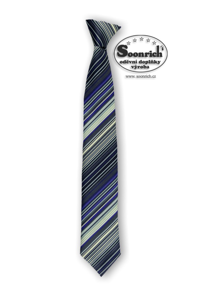 kravata dìtská modrá s gumièkou