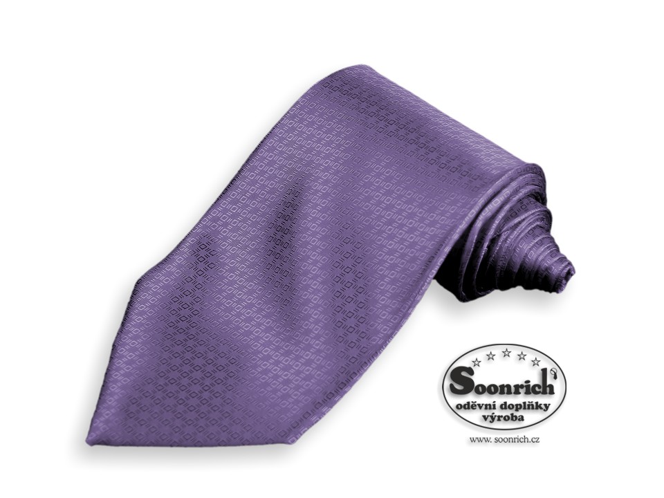kravata tkaná fialová Paøíž